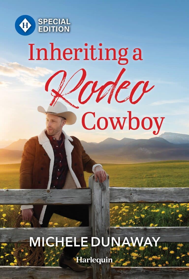 picture of the book cover featuring a cowboy standing by a fence
